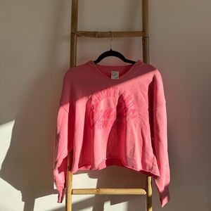 American Eagle Pink Graphic Sweatshirt